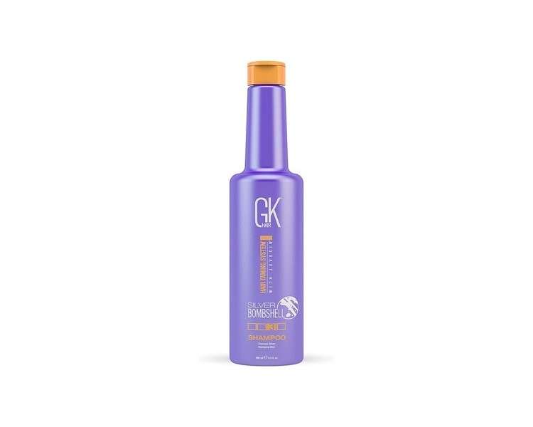 GK HAIR Global Keratin Silver Bombshell Purple Shampoo 280ml 9.5 Fl Oz - For Blonde Platinum Ash Silver and Gray Hair