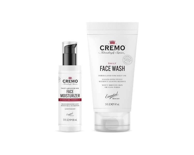 Cremo Face Wash and Moisturizer for Men