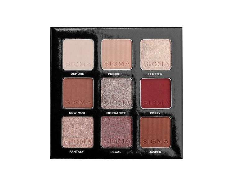 Sigma Beauty On-the-Go Rosy Eyeshadow Palette 9 Shades - Clean Vegan Eye Makeup