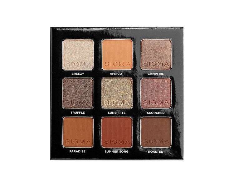 Sigma Beauty On-the-Go Eyeshadow Palette Fiery 9 Bold Shades - Clean Beauty Products