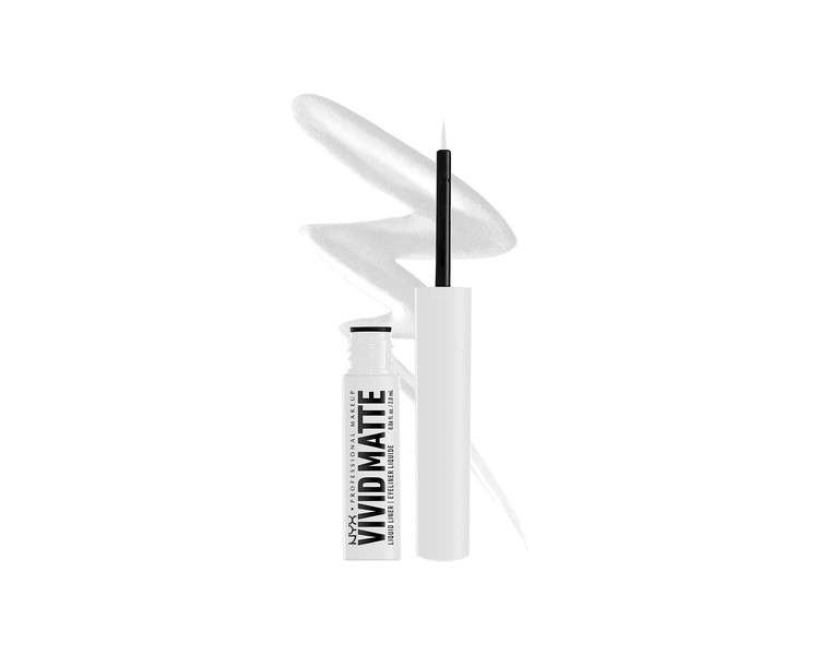 NYX Professional Makeup Ultra-Pigmented Liquid Eyeliner Intense Matte Finish Vivid Matte White 02