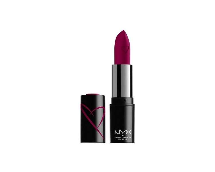 NYX Professional Makeup Shout Loud Satin Lipstick Infused with Shea Butter - Dirty Talk Bright Berry