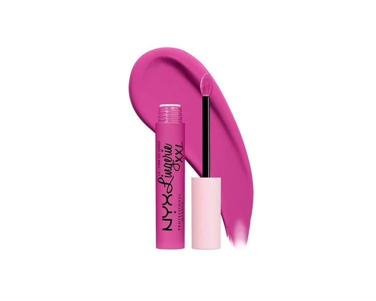 NYX Professional Makeup Lip Lingerie XXL Matte Liquid Lipstick Knockout Bubblegum Pink 0.13 Fl Oz