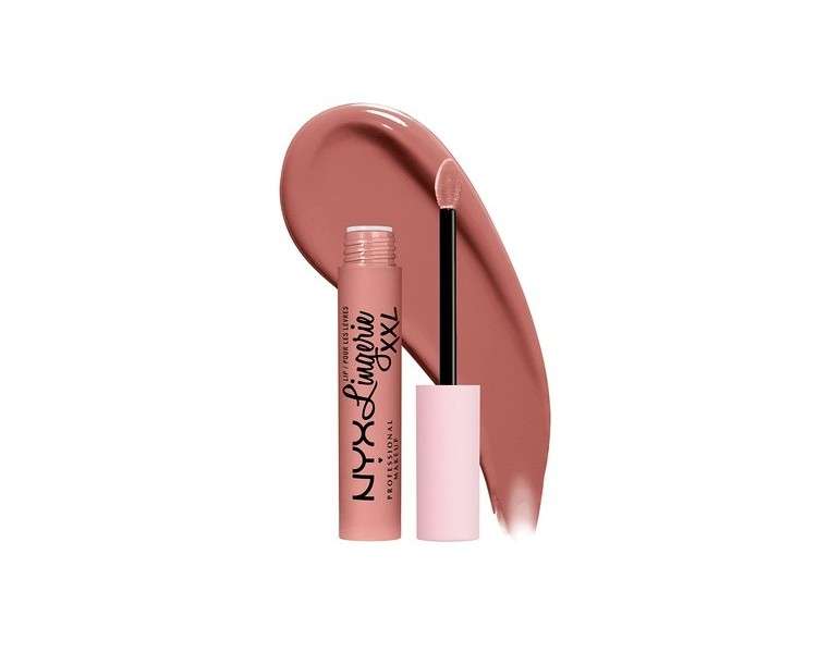 NYX Professional Makeup Lip Lingerie XXL Matte Liquid Lipstick in Undress'd Pink Nude 0.13 Fl Oz