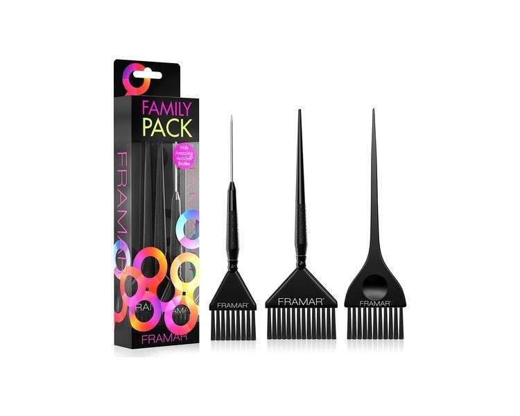 FRAMAR Hair Dye Brush Set for Hair Bleach, Tinting, and Highlighting