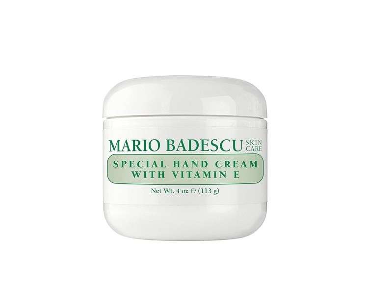 Mario Badescu Hand Cream with Vitamin E Moisturizing and Fast-Absorbing 4oz - Special