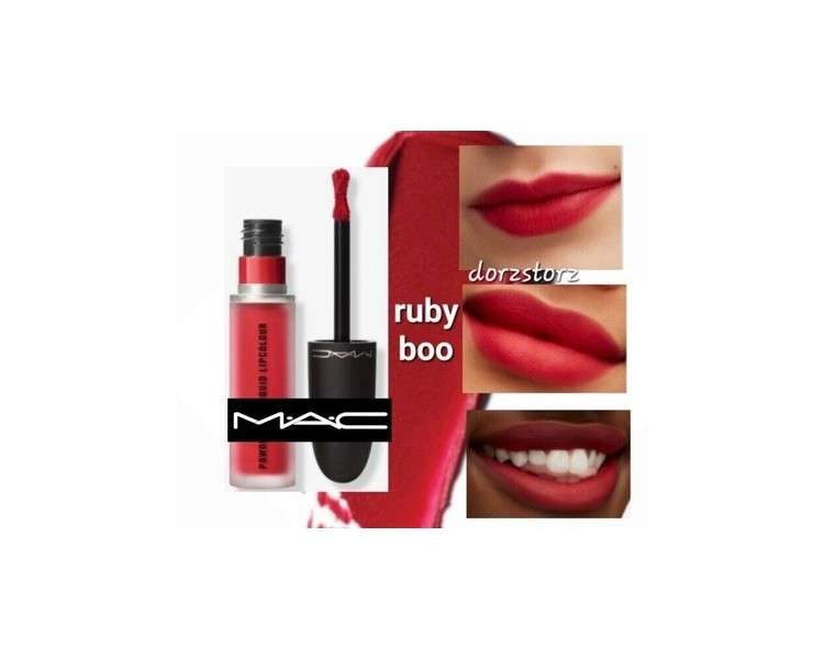 MAC Powder Kiss Liquid Lipcolour Matte Ruby Boo 0.17oz - New in Box