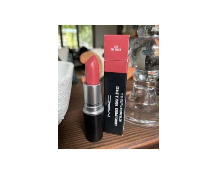 MAC 520 See Sheer Lustreglass Sheer Shine Lipstick BNIB $21 Value