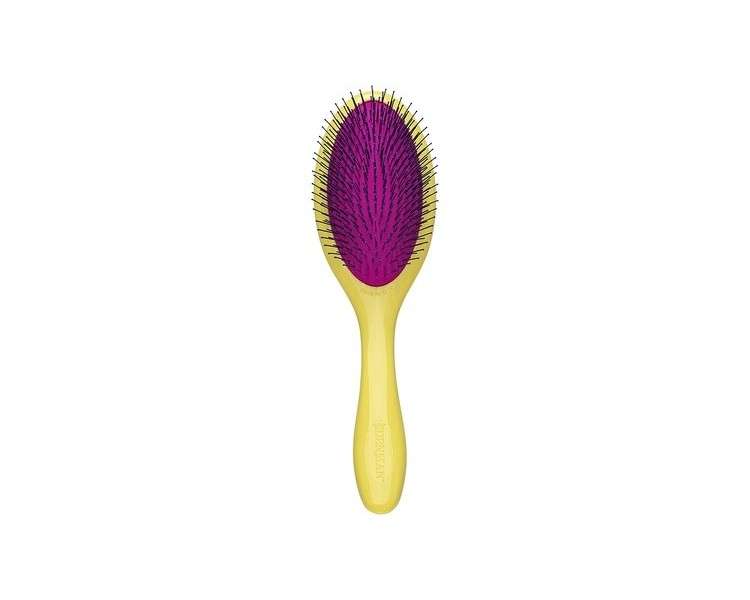 Denman Tangle Tamer Gentle Detangling Brush Yellow/Pink/Blue