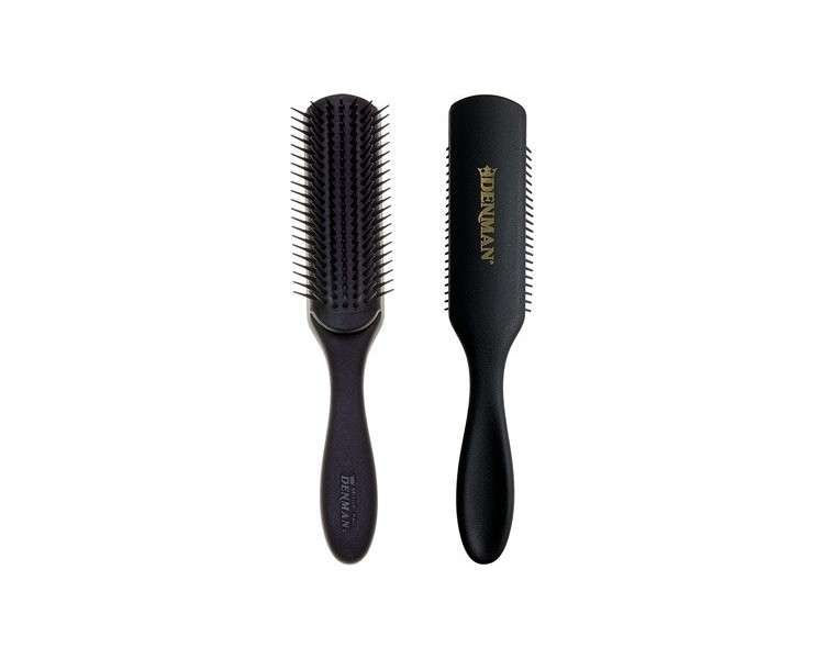 Jack Dean by Denman Curly Hair Brush D3 7 Row Styling Brush for Detangling, Separating, Shaping and Defining Curls - For Women and Men