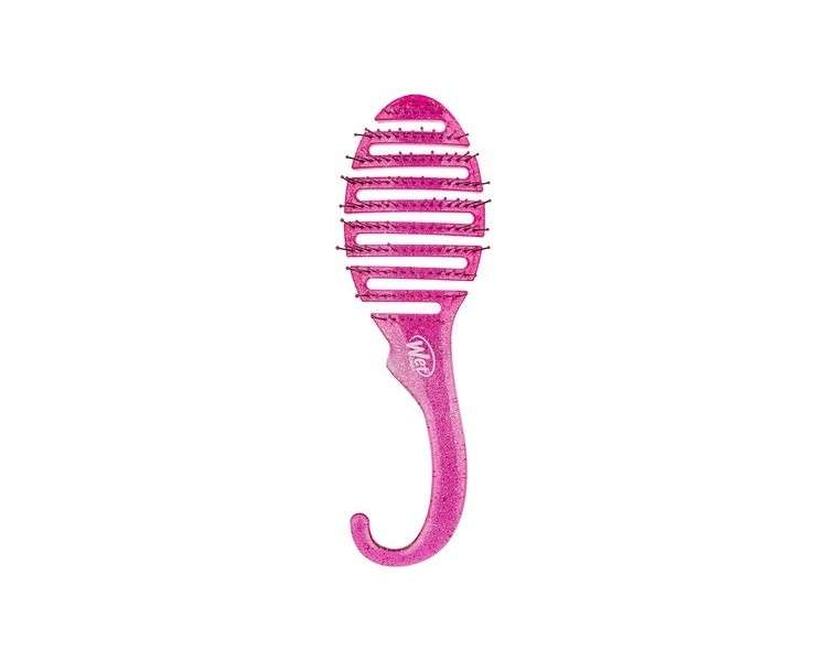 Wet Brush Shower Detangler Brush Pink Glitter for Unisex Hair