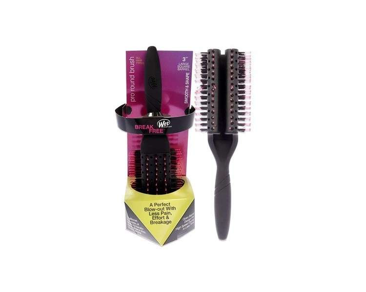 Wet Brush Pro Fast Dry Square Round Brush for Unisex 3 Inch Hair Brush