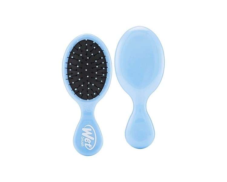 WetBrush Mini Detangler Brush with Ultra Soft Intelliflex Bristles for All Hair Types Sky