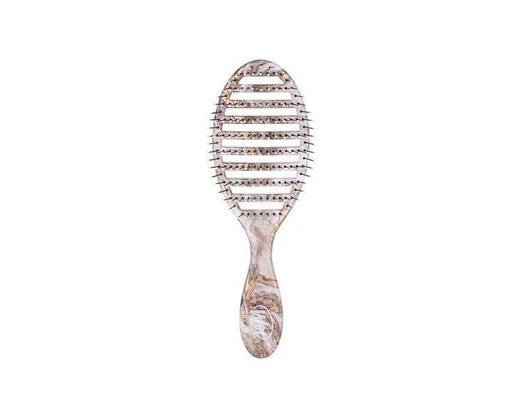 WetBrush Speed Dry Detangler with Heatflex Bristles and Open Vent Design Metallic Marble Collection Bronze Marble Bronze