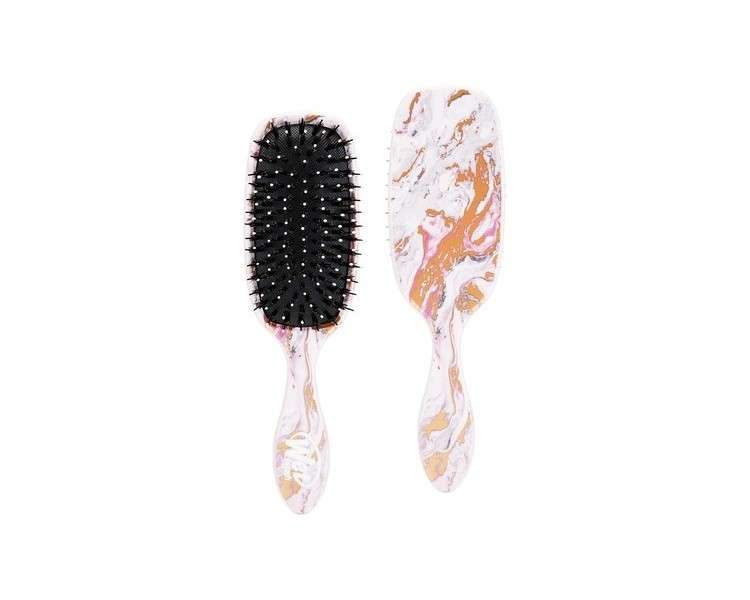 WetBrush Shine Enhancer Paddle Brush with Soft Intelliflex and Natural Boar Bristles Marble Bronze