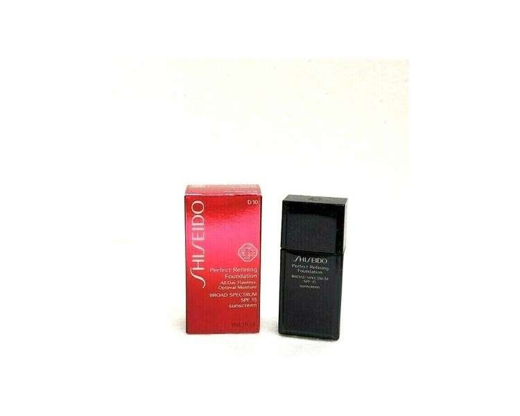 Shiseido Perfect Refining Liquid Foundation D10 Golden Brown 30ml SPF15