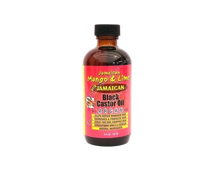 Jamaican Mango & Lime Jamaican Black Castor Oil Argan for Dry, Chapped Skin 4oz