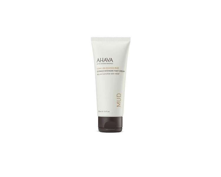 AHAVA Dermud Intensive Foot Cream for Dry Cracked Heels and Feet 3.4 fl.oz