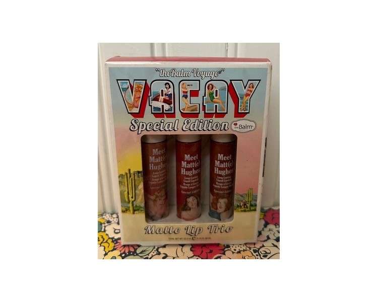 theBalm Meet Matt(e) Hughes 3 Lipstick Set Charismatic Persistent Adventurous