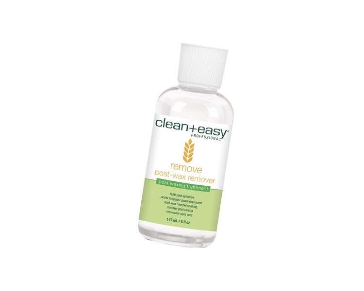 Clean + Easy After Wax Remover with Wheat Germ Oil Post Waxing Cleanser 5 Fl Oz