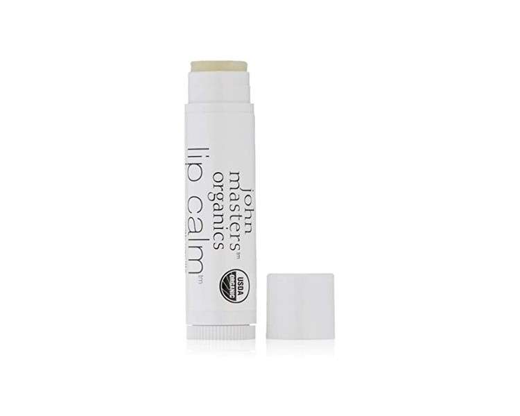 John Masters Organics Lip Calm Vanilla USDA Certified Organic Natural Lip Balm 0.15oz