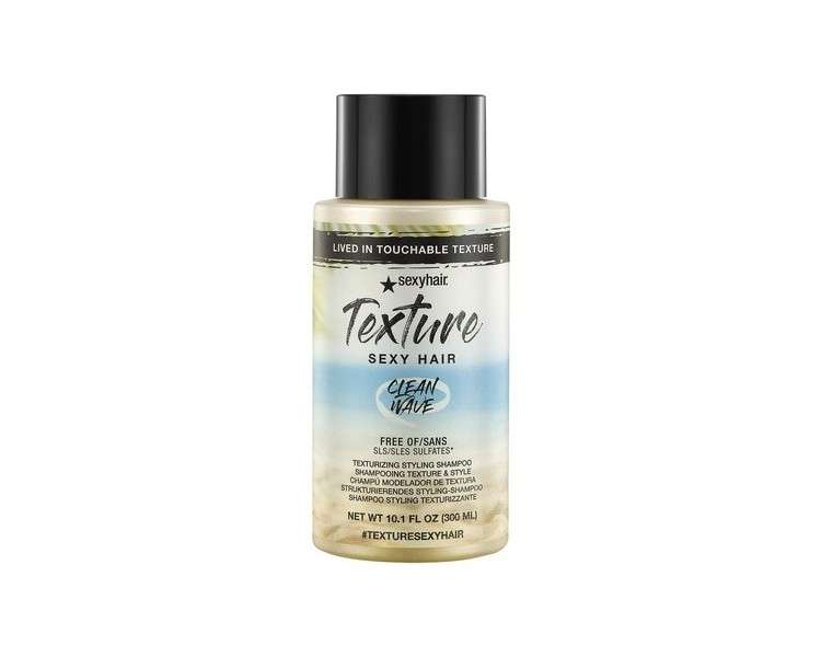 Texture Sexy Hair Clean Wave Texturizing Styling Shampoo 300ml 10.1oz