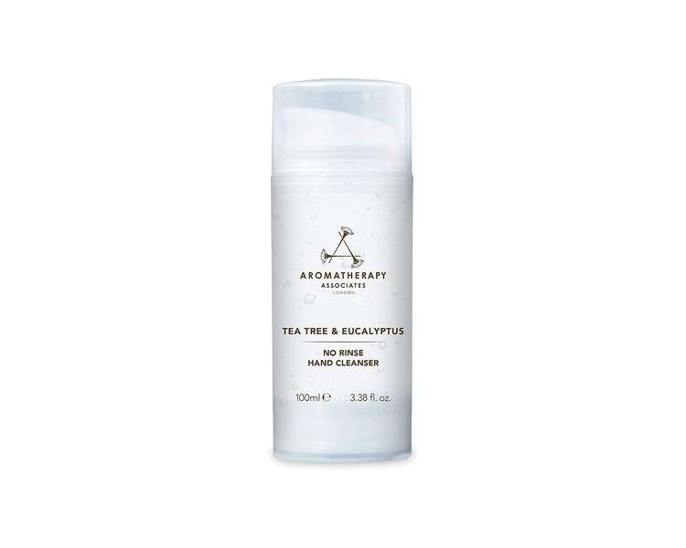 Aromatherapy Associates No Rinse Hand Cleanser Sanitiser Gel 100ml with Pine, Tea Tree & Eucalyptus Essential Oils and 70% Alcohol