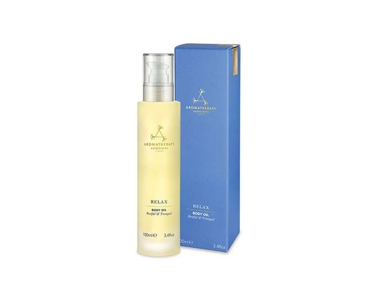 Aromatherapy Associates Relax Body Oil 100ml with Vetiver, Chamomile, and Ylang Ylang Essential Oils