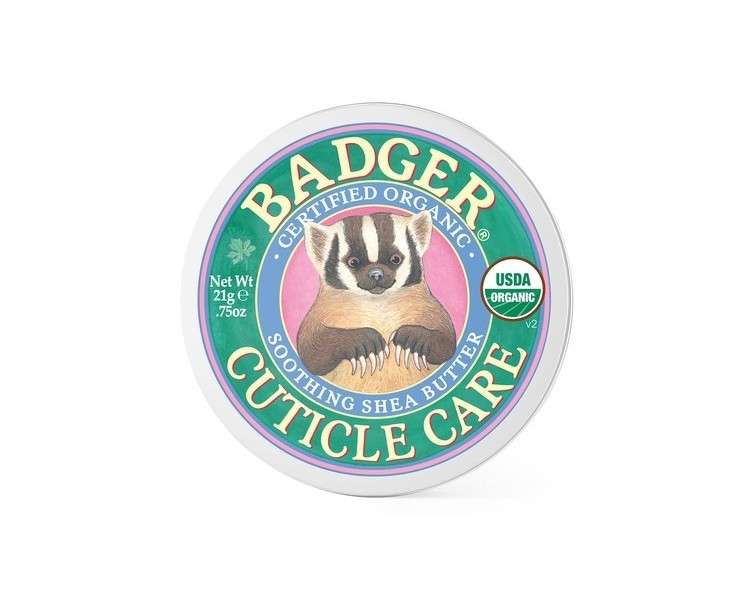 Badger Organic Cuticle Care Balm with Shea Butter and Seabuckthorn Extract 0.75oz