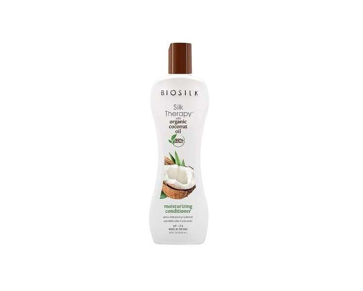 BioSilk Silk Therapy Organic Coconut Oil Moisturizing Conditioner 355ml