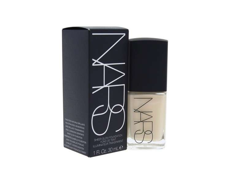 NARS Sheer Glow Light 1 Siberia Foundation 30ml Pink/Yellow