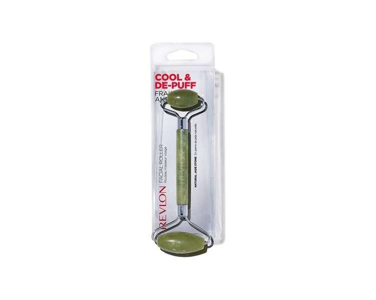 Revlon Jade Stone Facial Roller Dual-Sided Face Massager to Cool and De-Puff