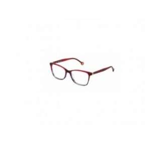 Carolina Herrera VHE883-0XAZ Red Multicolor Eyeglasses