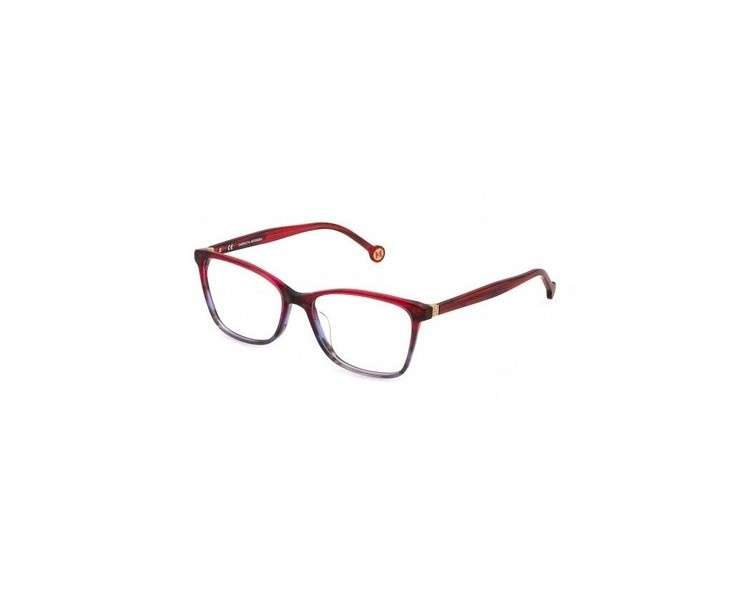 Carolina Herrera VHE883-0XAZ Red Multicolor Eyeglasses