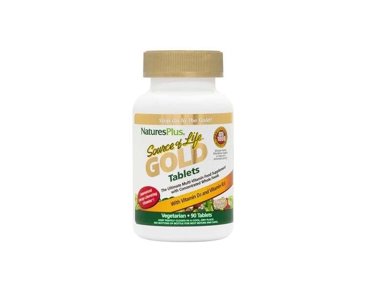 Natures Plus Source of Life Gold Multi-vitamin 90 Tablets