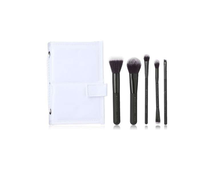 MODA Perfect Mineral 6 Piece Makeup Brush Flip Kit Black