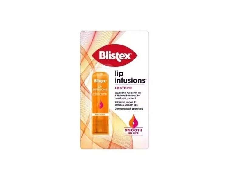 Blistex Lip Infusions Restore Lip Stick 3.7g with Squalane and Allantoin to Hydrate and Soften