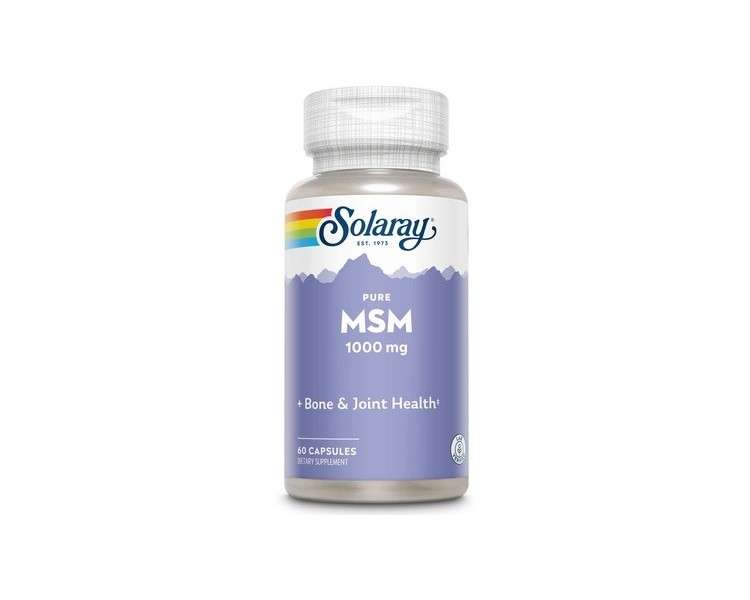 SOLARAY Pure MSM Capsules 1000mg