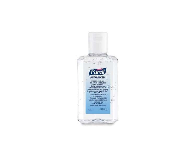 PURELL Advanced Hand Sanitiser Gel 100mL Flip Top Bottle 70% Alcohol with Moisturizers