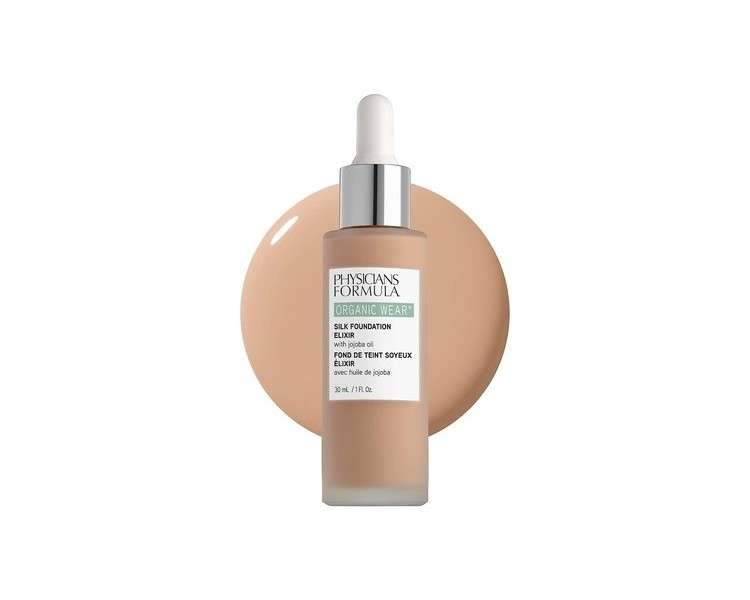 Physicians Formula Organic Wear All Natural Liquid Foundation Elixir Light Full Coverage 03 - Light