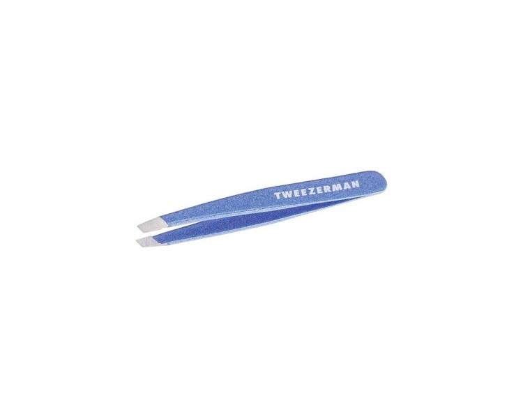 Tweezerman Mini Slant Tweezer for Eyebrows and Facial Hair Granite Sky