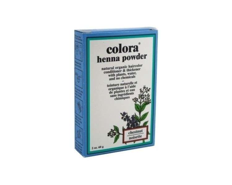 Colora Henna Powder Hair Color Chestnut 2oz
