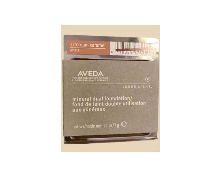 Aveda 11 Cream Caramel Dual Foundation Inner Light NIP NEW Rare Discontinued