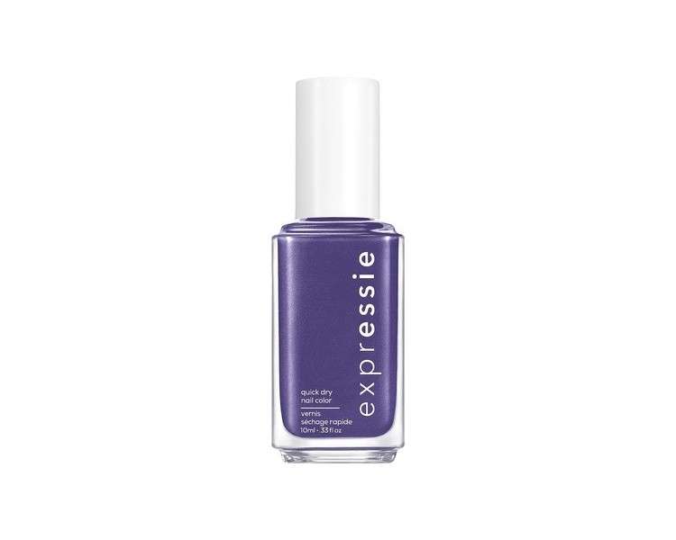 Essie Expressie Nail Polish Blue Purple Quick Dry Nail Polish Shade 325 Dial It Up 10ml