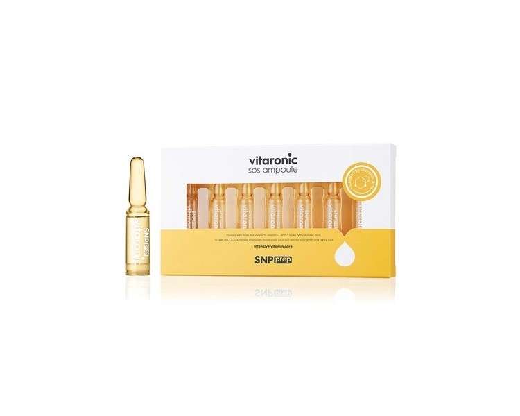 SNP PREP Vitaronic SoS Ampoule Nourishing and Moisturizing Effects for All Skin Types 7 Vials 1.5ml per Vial - Pack of 7