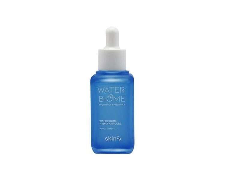 SKIN79 Water Biome Hydra Ampoule Concentrated Moisture Ampoule for Sensitive Problem Skin Complex of Probiotics and Prebiotics Strengthens Skin Microbiome 50ml