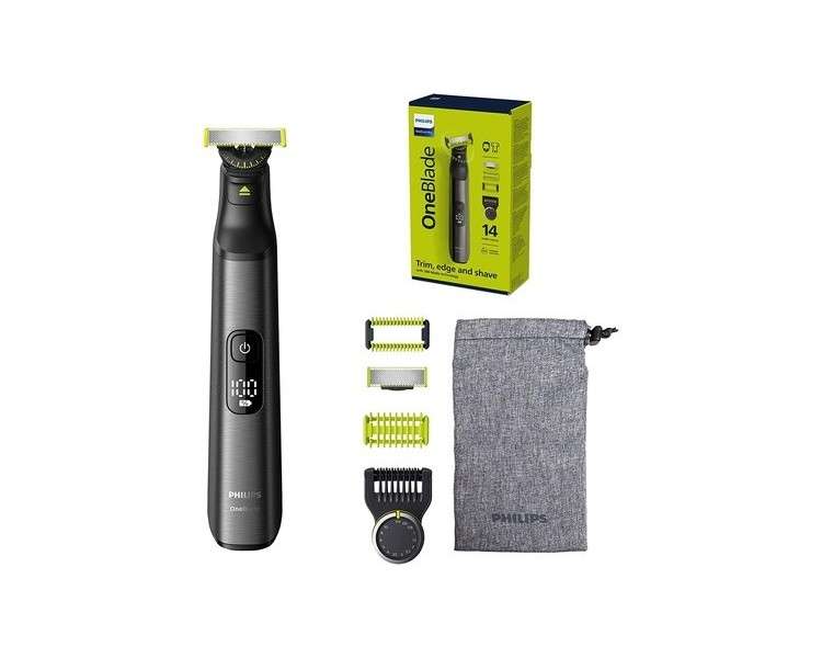 Philips OneBlade Pro 360 Face + Body Trimmer and Shaver with Precision Attachment, Skin Guard Attachment, Body Trimming Attachment and Travel Case Model QP6551/30