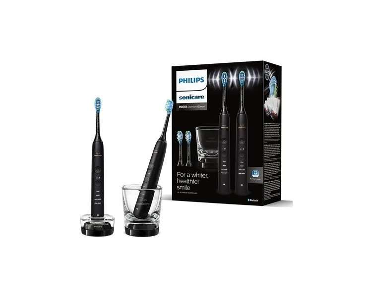 Philips Sonicare DiamondClean Series 9000 Sonic Electric Toothbrushes Cleaner Teeth and Gums with Mobile App in Black