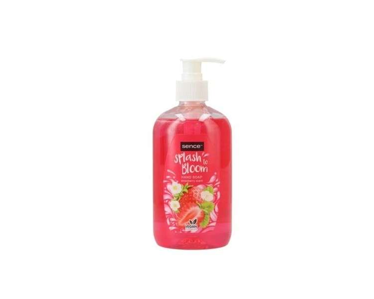 Sence Pump Hand Soap Splash to Bloom Strawberry 500ml - Pack of 15