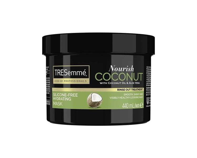 TRESemme Nourish Coconut Rinse-Out Hair Treatment with Coconut Oil and Aloe Vera Hydrating Mask 440ml